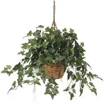 Artificial English Ivy Plant Vines Hanging Basket