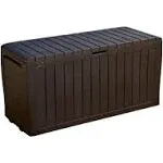 Keter Marvel Plus 71 Gallon Resin Outdoor Storage Box for Patio Furniture Cushio