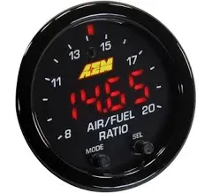 AEM Wideband Gauge X-Series 30-0300 AFR O2 UEGO Air Fuel Ratio Gauge Kit 2-1/16&#034;