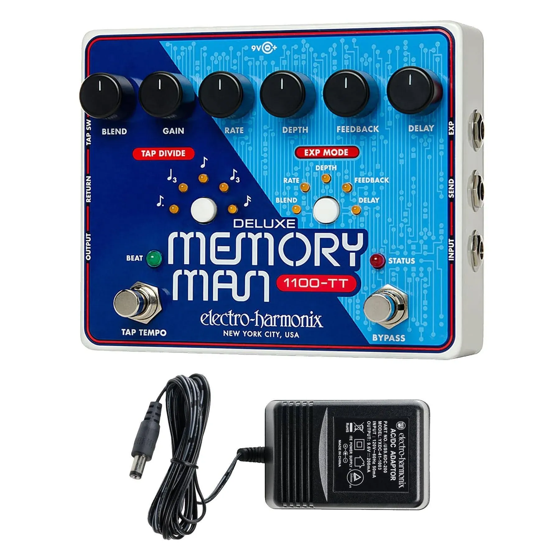 Electro-Harmon<wbr/>ix Deluxe Memory Man 1100-TT Guitar Effects Pedal