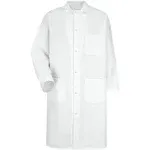 Red Kap 4004 Gripper - Front Butcher Frock - Interior Chest Pocket - White