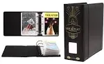 2Fold Binder for Holding Broadway Play Program and Theater Programs with 30 Custom Sheet Protectors - PU Leather - Fits Programs