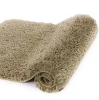 Walensee Luxury Bathroom Rug, 24" x 40", Light Tan - Extra Soft, Absorbent, Non-Slip, Machine Washable Shaggy Bath Mat for Bathroom