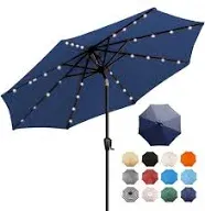 Sun-ray 9-ft Market Patio Umbrella