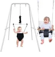 Hapfan 2 in 1 Baby Jumper and Toddler Swing Set with Stand Bouncers