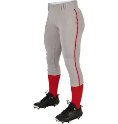 Champro Women&#039;s Tournament Fastpitch Pant with Piping BLACK PINK 2XL