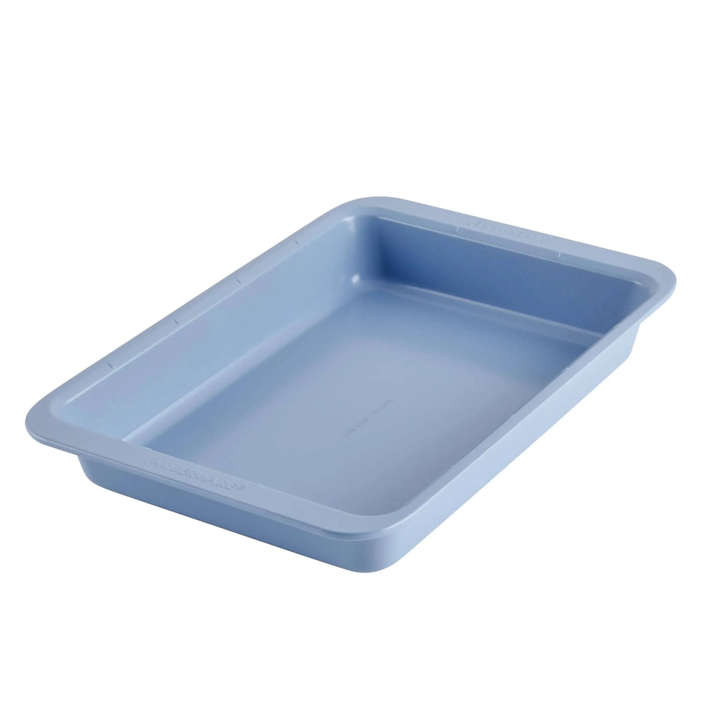 Farberware Easy Solutions 9"x13" Nonstick Steel Rectangular Cake Pan - Blue