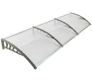 40 inchx120 inchWindow Awning Door Sun Shade Canopy Hollow Sheet UV Rain Snow Protection