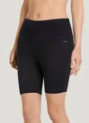 Jockey Women&#039;s Performance High Waisted Bike Shorts Deep Black Size Medium