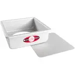 Fat Daddio's PSQCC-883 Square Cheesecake Pan, 8 x 8 x 3 Inch, Silver