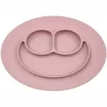 ezpz Mini Mat (Lime) - 100% Silicone Suction Plate with Built-in Placemat for Infants + Toddlers - First Foods + Self-Feeding - Comes with a Reusable Travel Bag