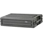 2U Shallow Roto Rack with Steel rails (front/back), 10.5" deep