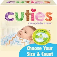 Cuties Baby Diapers, Size 2, 168 Count