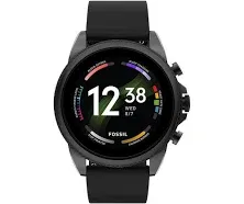 FOSSIL Men&#039;s Watch Generation 6 WELLNESS Touchscreen Smartwatch FTW4070 Navy NEW