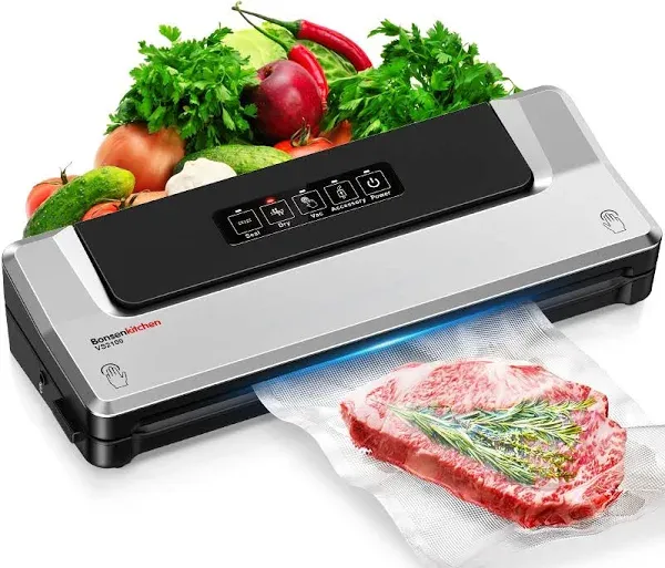 Bonsenkitchen Vacuum Sealer Machine Fast-Compact Food Sealer Multi-Function<wbr/>al...