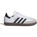 Adidas Kids' Samba Indoor Soccer Shoes, Size 1, White