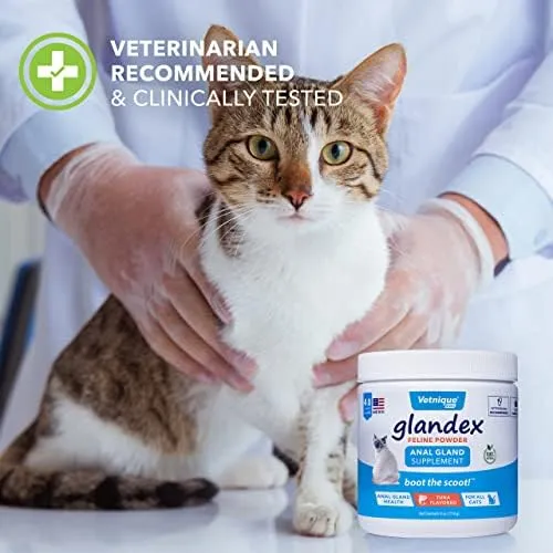 🐱 GLANDEX FELINE ANAL GLAND POWDER - TUNA FLAVOR 4 OZ🐱 Free Shipping! 🚚📦