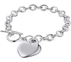 Pori Jewelers Heart Charm Bracelet