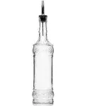 Large Clear Decorative Glass Bottle with Spout and Cork 32oz 1 Bottle - Desig...