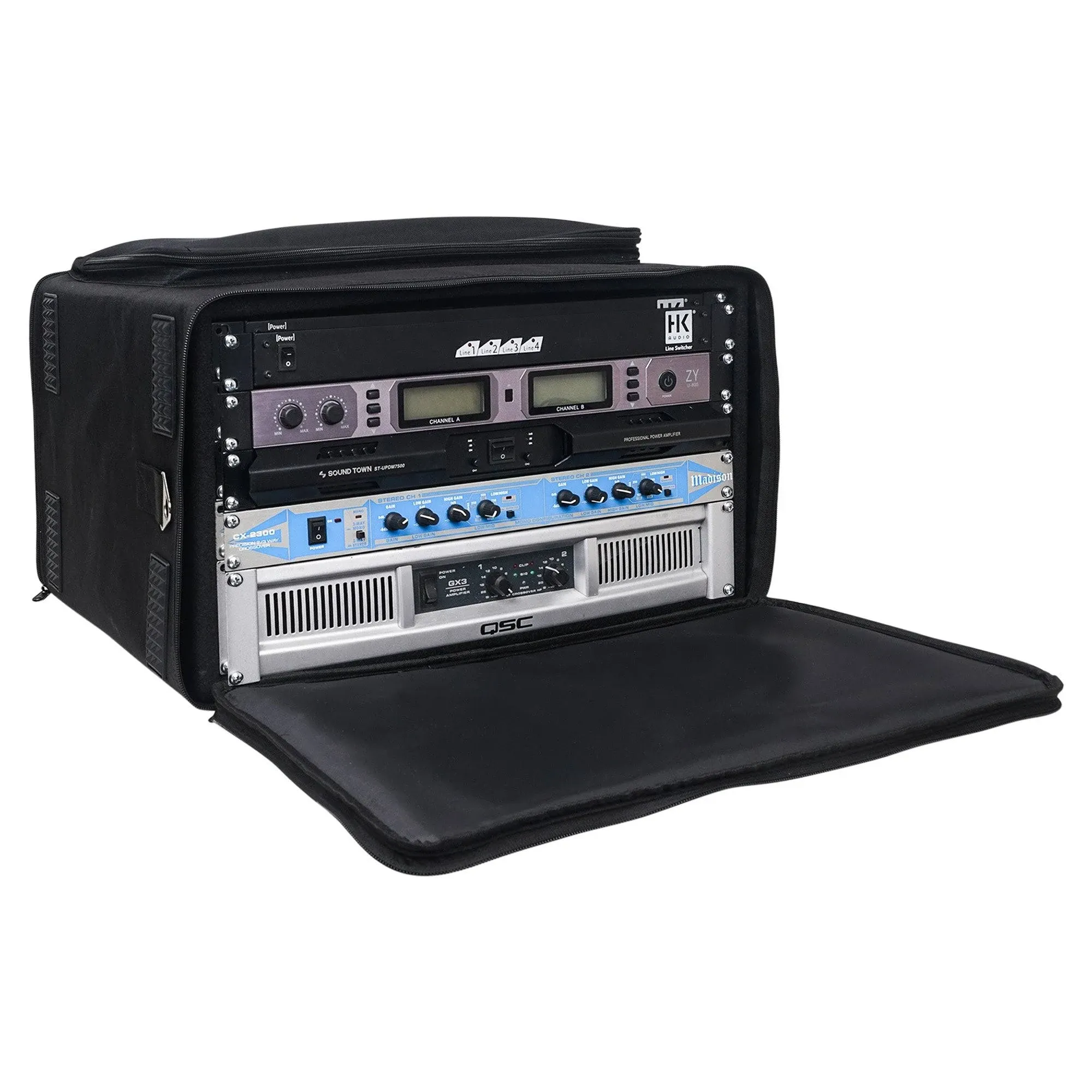 Sound Town Portable 6U Soft Rack Bag Case