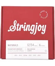 Stringjoy Naturals Super Light (11-52) Phosphor Bronze Acoustic Guitar Strings