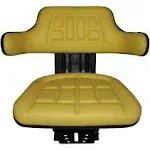 YELLOW SUSPENSION TRACTOR Seat Fits JOHN DEERE 1020,1530,2020,2030,2040,2155, 2280, 5210