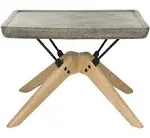 Safavieh Delartin Modern Concrete 14.57" Coffee Table Indoor/Outdoor