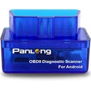 Panlong OBD2 Scanner Bluetooth OBDII Diagnostic Tool Car Code Reader Turn Off Check Engine Light Support Android Torque App