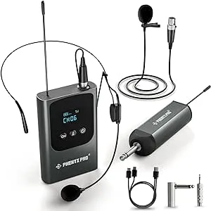 Single Digital Wireless Microphone System, w/Mini Receiver, Bodypack Transmitter