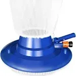 Pool Leaf Vacuum Pool w/ Mesh Bag &amp; Brush, 8 High-Pressure Water Spouts 13&#034; Wide