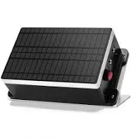 Solar Fence Charger, Briidea 5.6 Miles Solar Electric Fence Charger, P