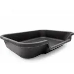 PuppyGoHere Dog Litter Pan by Indoor Training System-Large, Black