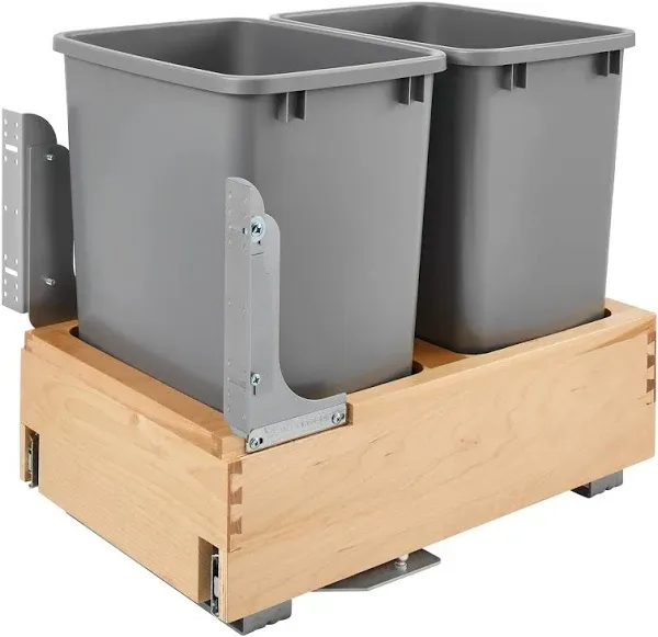 Rev-A-Shelf Double 35 Quart Waste Container 4WCBM-18DM-2