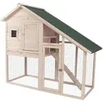 PawHut 2-Tier Wood Rabbit Hutch