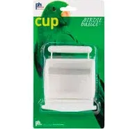 Prevue Pet Products BPV1219 1-Card Hooded Bird Cage Plastic Cup, Colors Vary