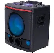 Gemini GPK-800 Big DJ LED Karaoke Party Bluetooth Speakers with Lights Subwoofer