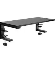 VIVO Black 22" Clamp-on Desk Extension Shelf