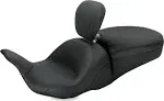 Mustang Low Down Touring Seat with Driver Backrest - 79703 - NEW Harley Davidson