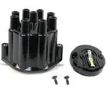 Pertronix Distributor Cap & Rotor Kit (Black) D600700