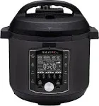 Instant Pot Pro 10-in-1 Pressure Cooker, Slow Cooker, Rice/Grain Cooker, Steamer, Sauté, Sous Vide, Yogurt Maker, Sterilizer, and Warmer, Includes App With Over 800 Recipes, Black, 6 Quart