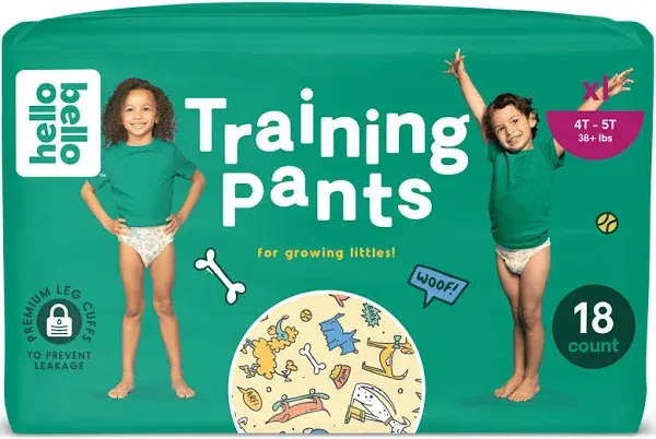 Hello Bello Premium Training Pants Size 4T-5T I 18 Count of Disposable