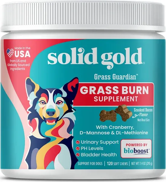 Solid Gold Dog Urine Neutralizer for Lawn Chews with Urinary Tract Kidney B