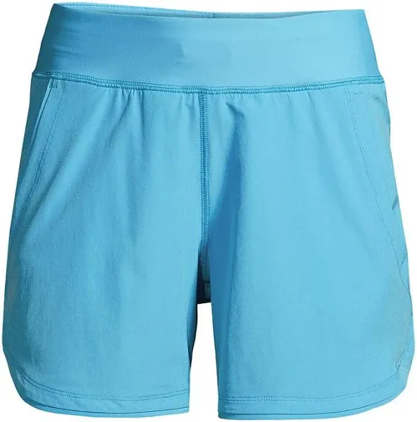 Lands' End Women's Curvy Fit 5" Quick Dry Swim Shorts with Panty