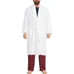 Lands' End Men's Tall Calf Length Turkish Terry Robe