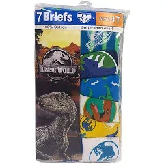 Jurassic World Toddler Boys' 7-Pack Underwear Briefs