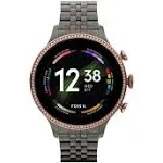 Fossil Women's Gen 6 Smartwatch Stainless Steel - Gunmetal