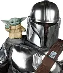 Mandalorian The Child Grogu Baby Yoda Shoulder Sitter Costume Cosplay Star Wars