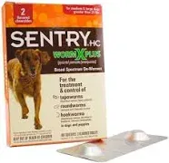 Sentry Worm X Plus for Large Dogs (2 Count)