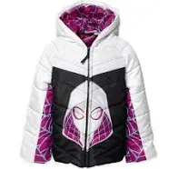 Baby Marvel Spidey and Kids His Amazing Friends Ghost-Spider Zip Up Puffer Jacket