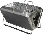 Kikkerland BQ01 Portable BBQ Suitcase , Silver